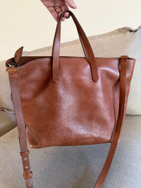Madewell Brown Leather Transport Carryall